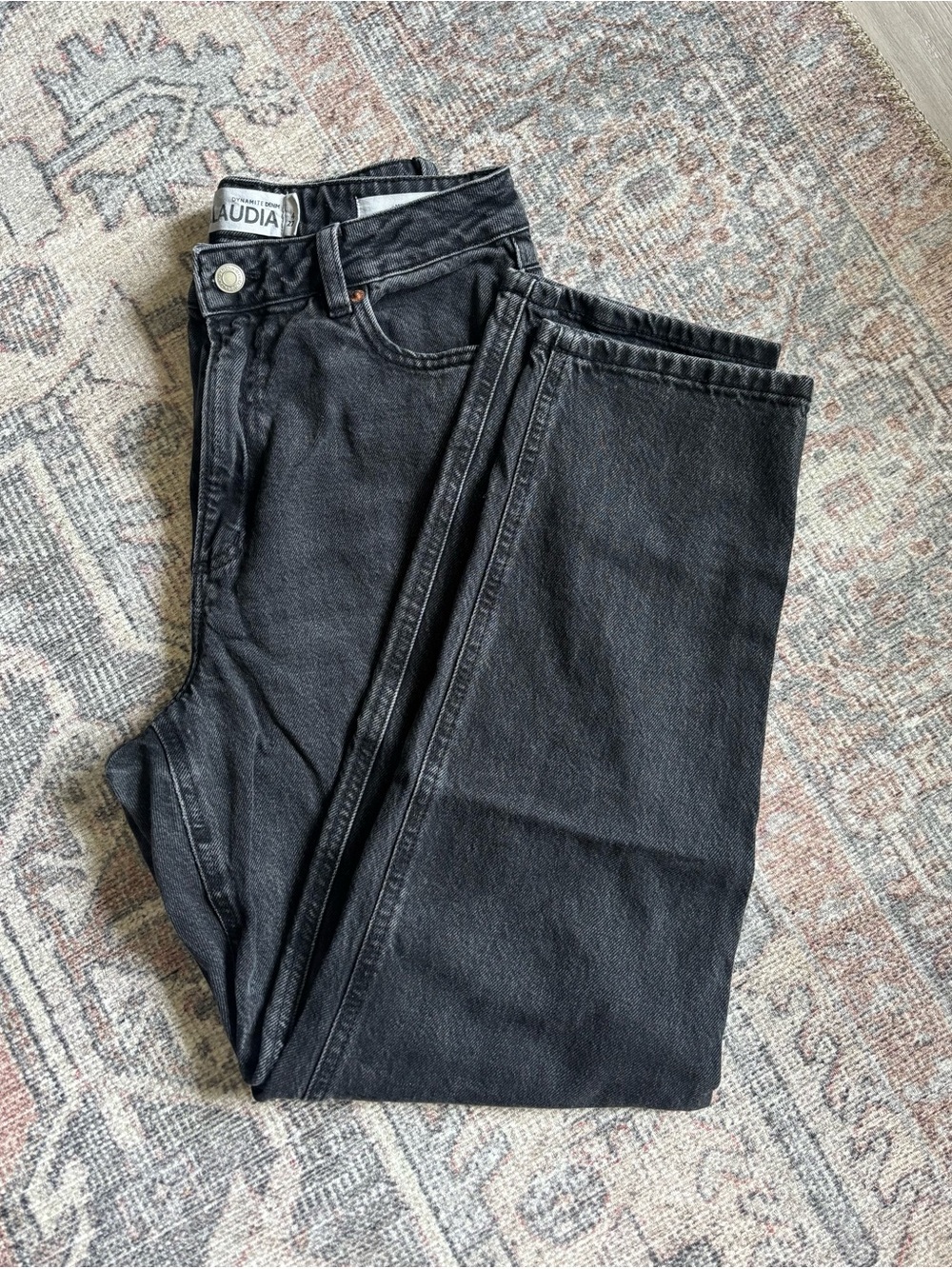 Dynamite Black “MOM” Straight-Leg Women's Jeans (Claudia)